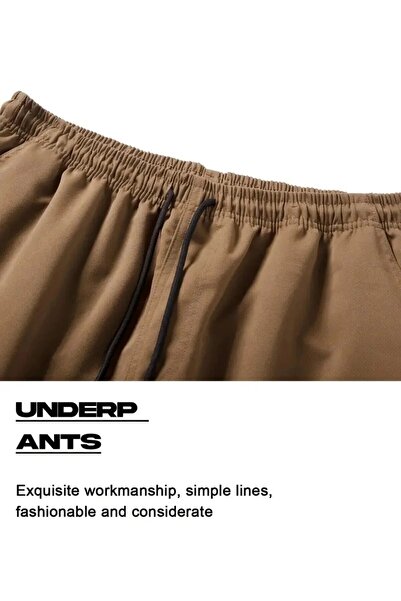 SERAZAT Cotton Cargo Pants Stretch Fabric Side Pocket Trousers