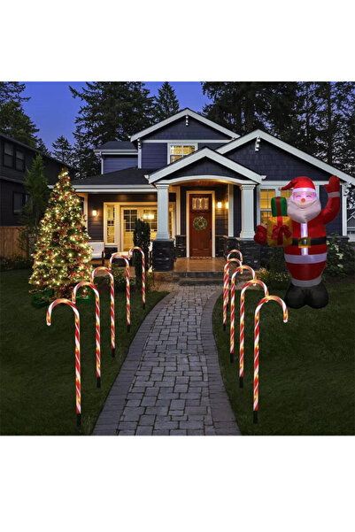 Blusmart Set 5 decoratiuni luminoase solare pentru Craciun, Acadele, pentru e...