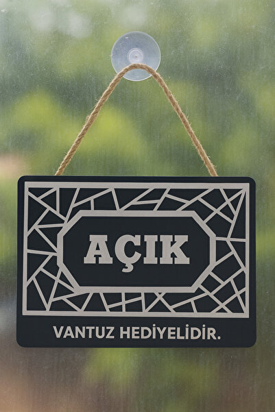 mdf Şık Tasarım İşletme Kapı Levhası (Açık/Kapalı)