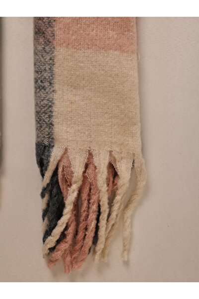 ICONE BAG Plaid and Striped Patterned Shawl Scarf