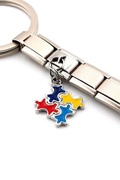 Solfera Puzzle Make Your Own Puzzle Piece Matte Steel Charm Bag Ornament Keychain Ky102