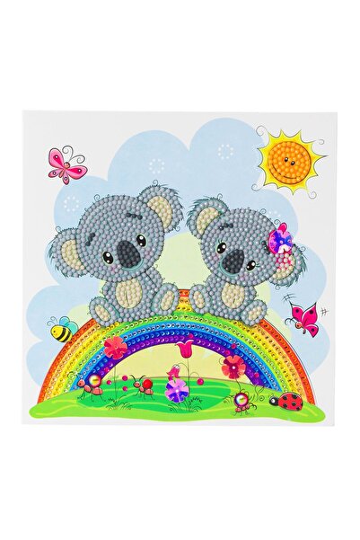Craft Buddy Set creativ tablou cu cristale Koala, 18x18 cm,