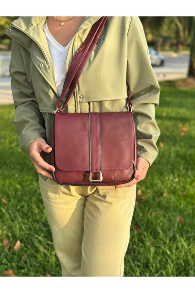 Deribag Genuine Leather, Crossbody Strap, Casual Bag, Women's Shoulder Bag, B...