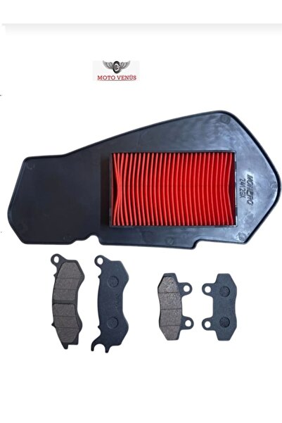 moto venus Rks Newlight 125 Uyumlu Ön - Arka Balata Takımı + Hava Filtresi Bakım Seti
