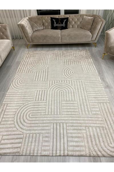 LİMAY Elastic Carpet Cover - Carpet Protector - Washable - Sponge-Free - Practical - Velvet Fabric - Decorative