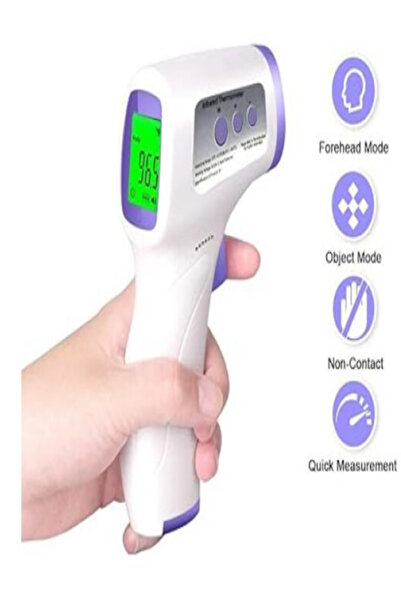 OEM Digital Infrared Thermometer, Non-Contact for Children – White/Purple