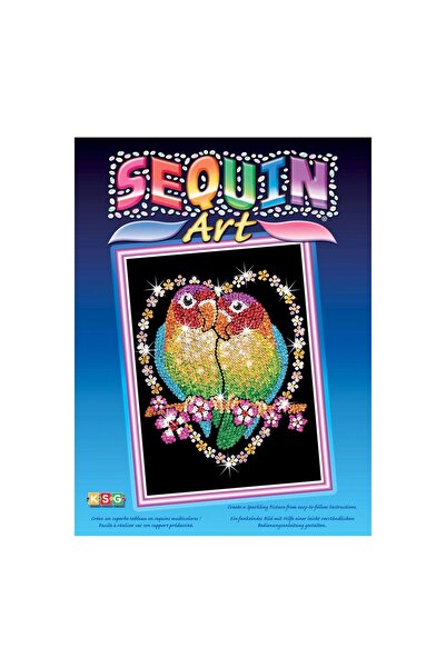 Sequin Art Set Creativ Original - Pasarele indragostite, 25x34cm,