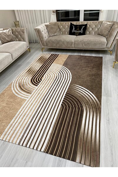 LİMAY Elastic Carpet Cover - Carpet Protector - Washable - Sponge-Free - Practical - Velvet Fabric - Decorative