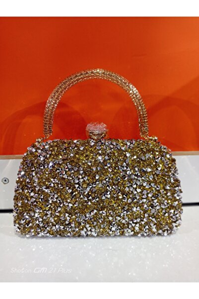 Sanmoris New Season Gold Stone Hand-Held Bag