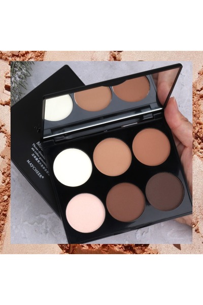 Maycheer رقم 1، ظلال العيون، 6 ألوان احترافية لتحديد الوجه – ظلال العيون وتحد...