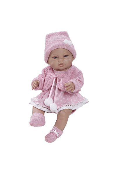 Berbesa Papusa Luna cu rochita si bolero roz, 42 cm,