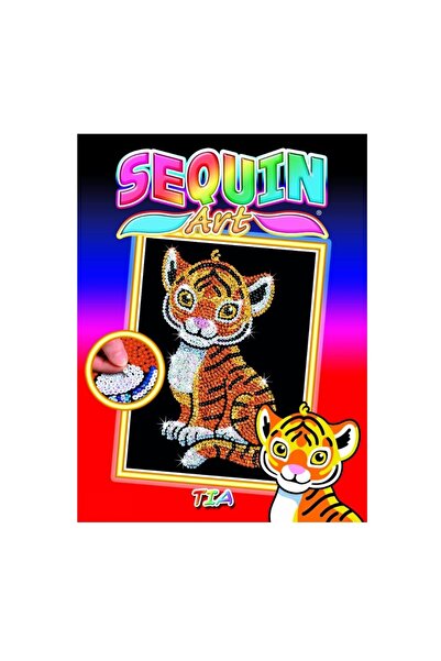 Sequin Art Creative Set Red - Tigger Tia, 34x25cm,