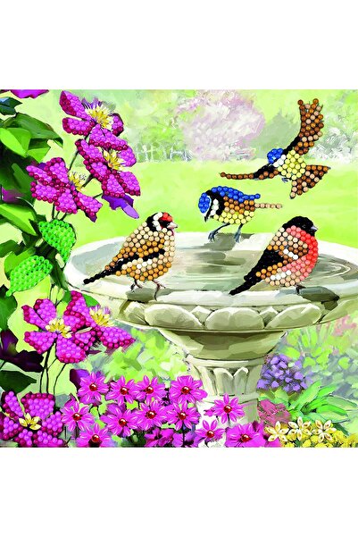 Craft Buddy Creative crystal painting set, Craft Buddy, Birds, 18 x 18 cm