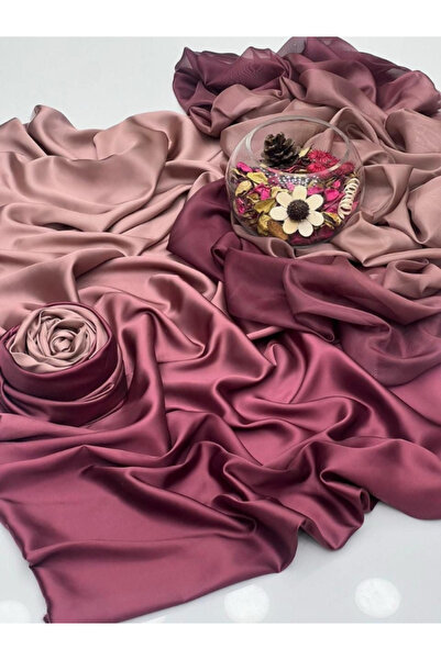 MYSMAR Pink Colored Satin Silk Top Bottom Dupatta - BPK1004 | Pink