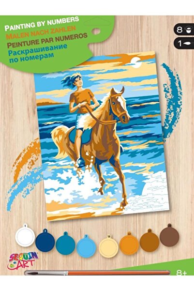 Sequin Art Creative painting set - JPBN - Horseman, 24x33x2cm,