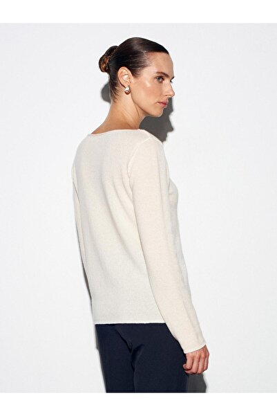 Dilvin 10846 Cashmere Boat Neck Sweater