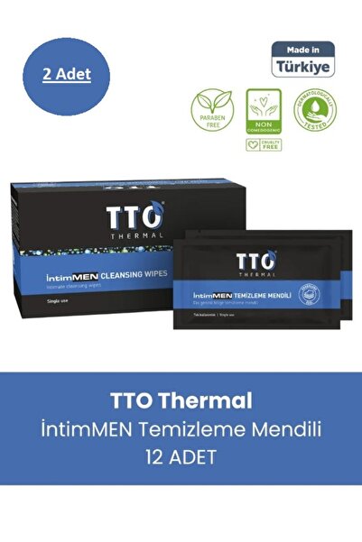 TTO THERMAL İntiMEN TEMİZLEME MENDİLİ 12 ADET x 2 Adet