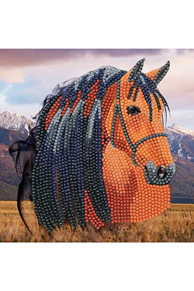 Craft Buddy Creative crystal painting set, Craft Buddy, Horse, 18 x 18 cm