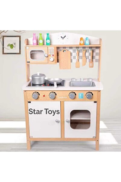 STAR TOYS Educational wooden kitchen for children with accessories –