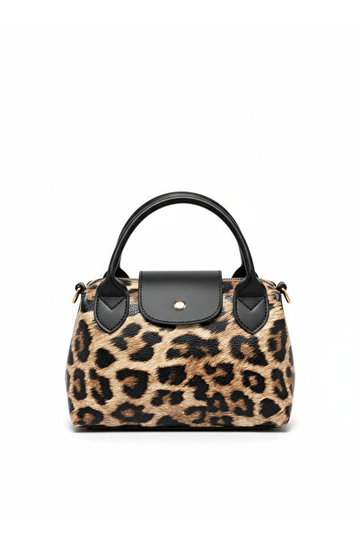 LAUGH BAG Deri Görünümlü Küçük Boy Çapraz Askılı Çanta