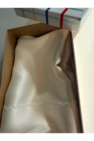 SUNYOGA Silk 22 Momme Italian Mulberry Silk Pure Silk Pillowcase Single Silk Pillowcase Off-White