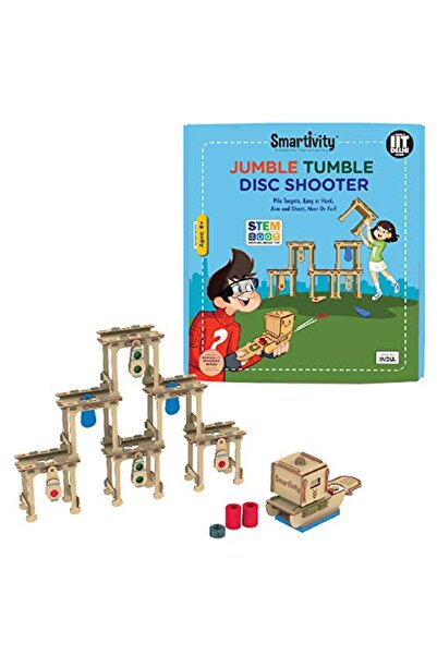 Smartivity Joc distractiv, Shooter cu mini discuri, din lemn,