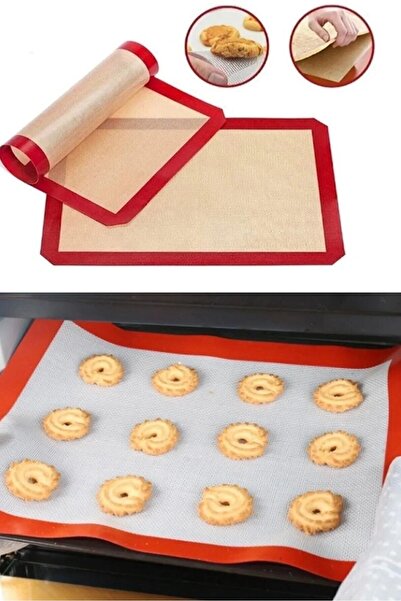 minossa Profesyonel Yanmaz Yapışmaz Yıkanabilir Silikon Pişirme Matı 30cmx40cm