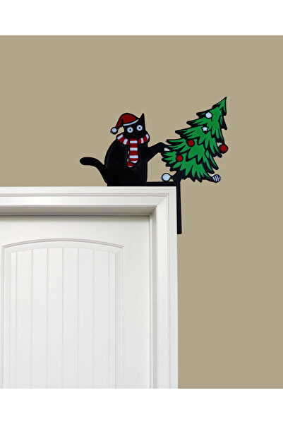 Tetra Craft Kedili Yılbaşı Kapı Kenar Süsü