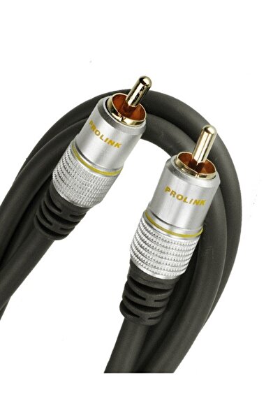 Prolink Cablu RCA mufa tata x1 din ambele parti 5m aurit negru TCV3010-5.0