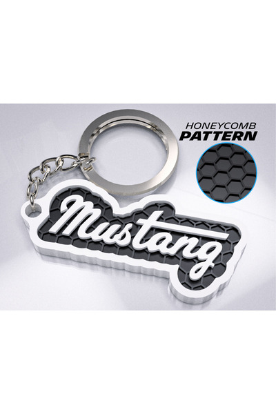 TriVox3D Car Brand Logo Keychain