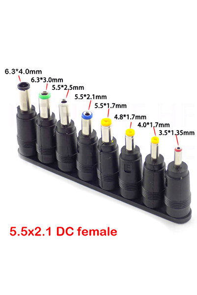 OEM DC power adapter plug 2.1x5.5 mm female to 5.5x2.1 mm male