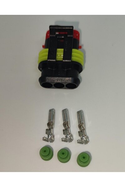 TE Connectivity Set conector cablu Superseal 1.5 mama mufa 3 pin 3 pini inclu...