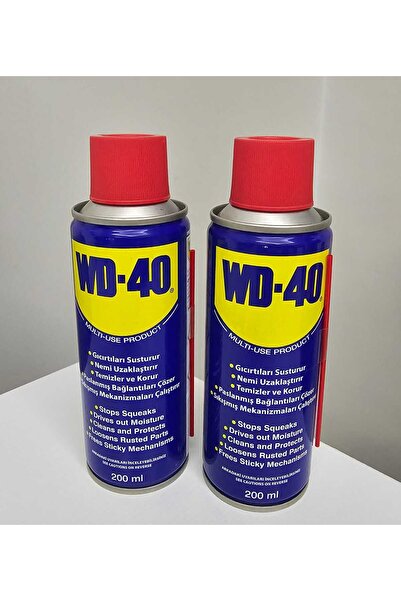 WD-40 200 ml Çok Amaçlı Pas Sökücü Yağlayıcı Sprey - 2li paket