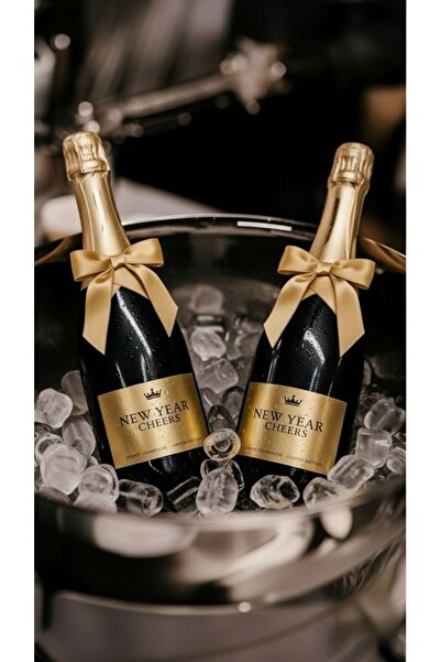 newyearcheers New Year Cheers Özel Tasarım Alkolsüz Şampanya – 2’li Lüks Set ...