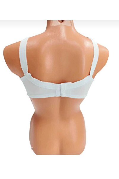 ESİLORA Women's Plus Size Bra D Cup 110 Size with 130 Size Battal Toplayıcı Wire Free Cupless Maternity Bra