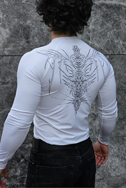 Liber Ezekiel - Long Sleeve Compression T-Shirt (White)