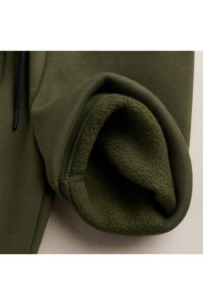 mini kanka Termo Polar Lined Fleece-Lined Winter Sweatpants – Unisex Relaxed Fit 8-16 Years