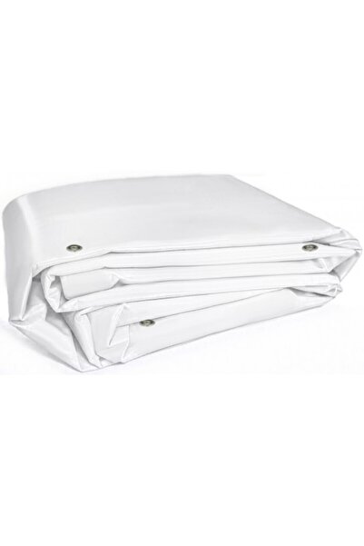 Mercure SHOP White rubberized tarpaulin 2 m x 3 m, waterproof, with grommets, 500 g/m²