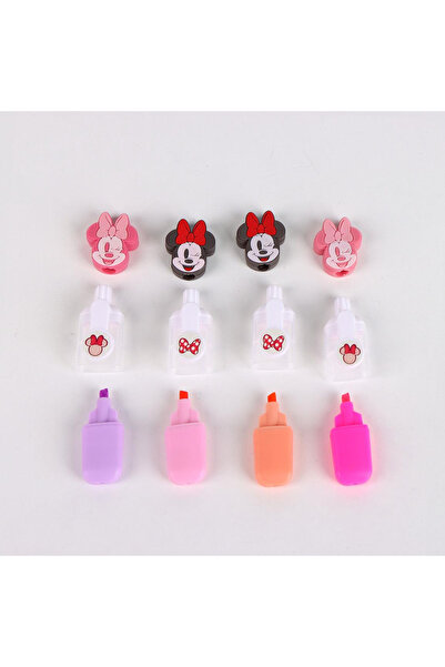 Minnie Mouse Set of 4 Disney highlighters with case