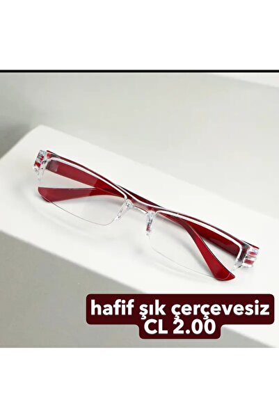 lenzio Stylish Lightweight Rimless Magnifying Glass Blue Light Protection Screen Book Reading Glasses