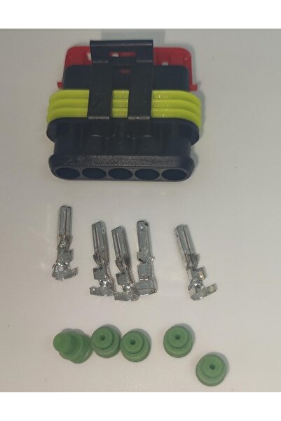 TE Connectivity Set conector cablu Superseal 1.5 mama mufa 5 pin 5 pini inclu...