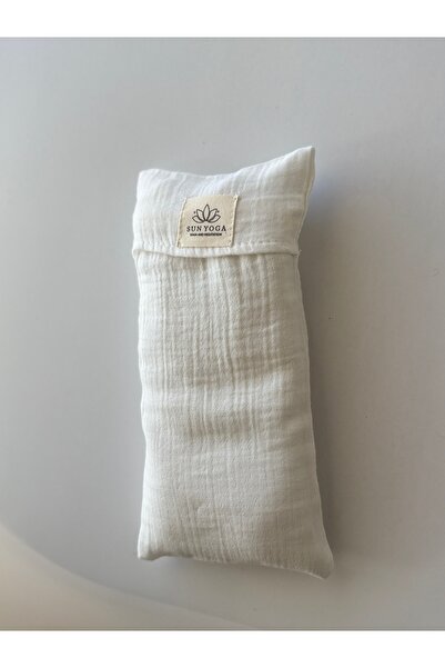 SUNYOGA Savasana Meditation Shawl & Eye Pillow - Eye Pillow Sleep Eye Mask Two in One Off-White