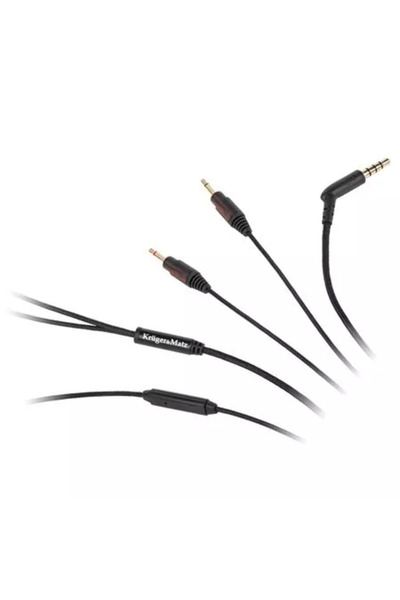 Kruger&Matz Cablu casti cu microfon Jack - 2x Jack 1m