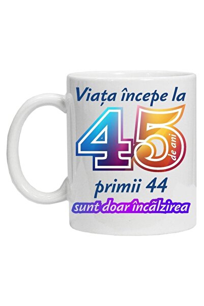 CRD PRINT Personalized mug 'Life begins at 45', CRD PRINT, 330ml