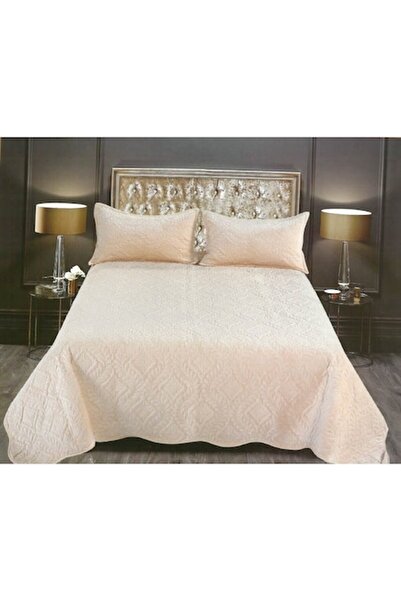 OSM Velvet bedspread set 240x220 for bed with 2 pillowcases Cream