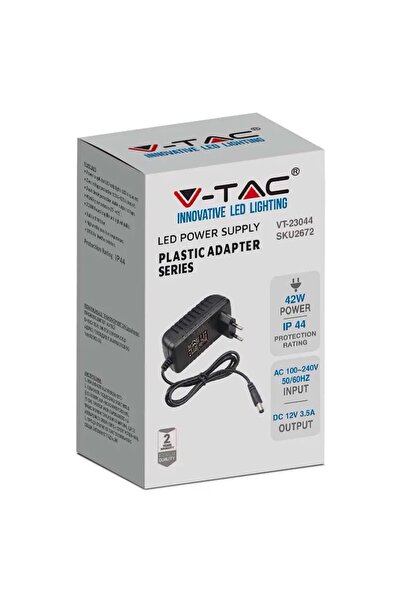 V-TAC Alimentator 42W 12V 3.5A 2.1x5.5 mm IP44