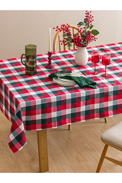 LC Waikiki Vizyon New Season Plaid Patterned Tablecloth 150X200 cm