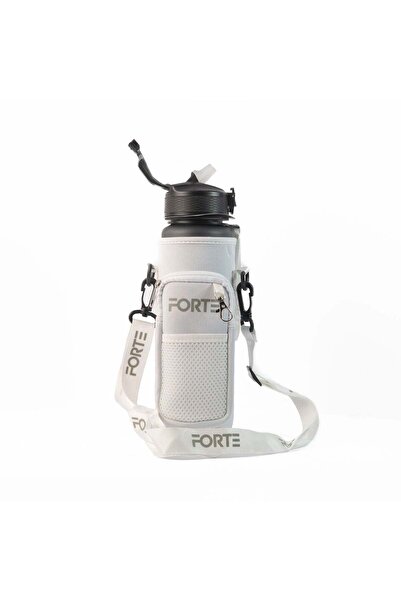 FORTE 1 L (34 oz) BPA-Free Plastic Water Bottle with Sleeve