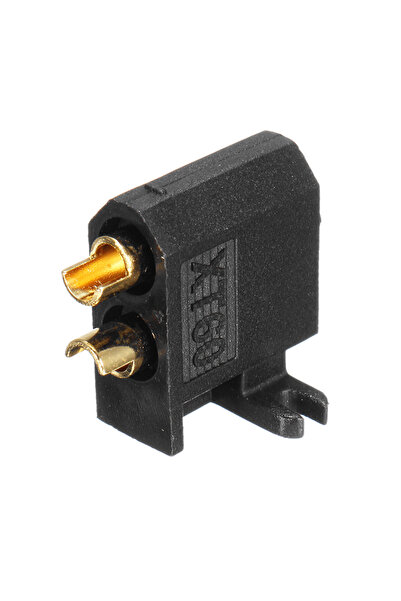 AMASS DC power socket XT60 male 2 pins black solder 30A 500V XT60C-M