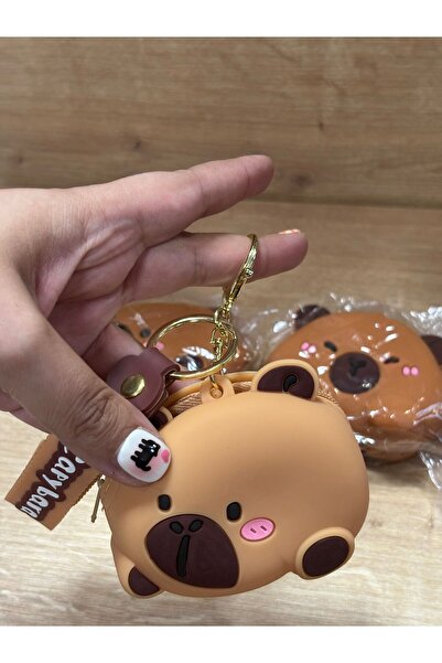 BUCHE Sevimli Ayıcık Silikon Mini Çanta & Anahtarlık & Çanta Süsü Hediyelik 1...